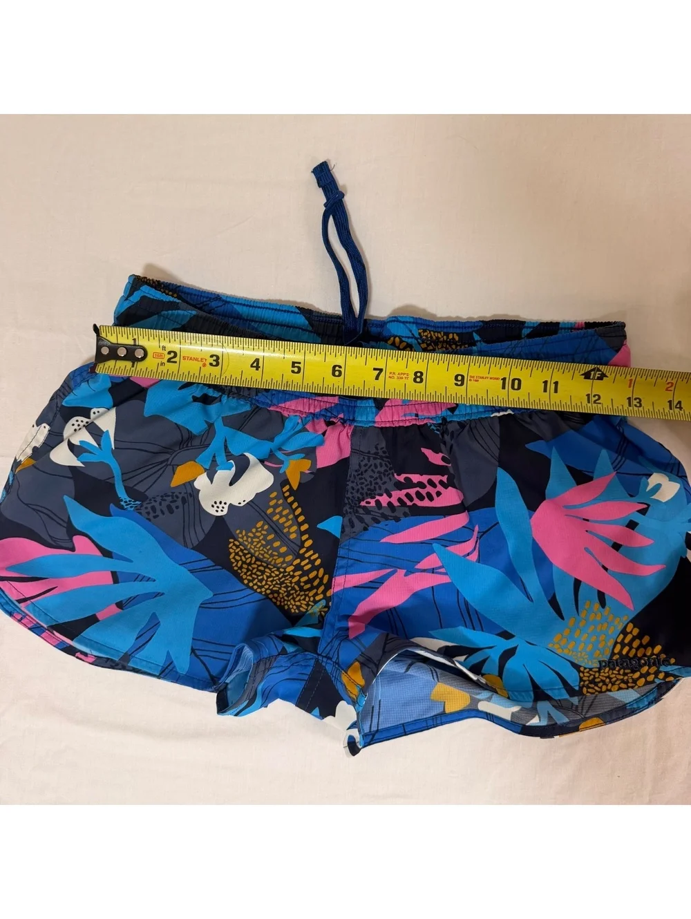 Patagonia Women's Tropical Print Swim Shorts with Elastic Waist and Drawstring